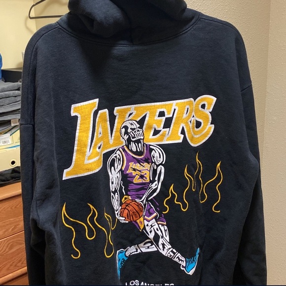 Warren Lotas Lebron James LA Lakers Hoodie (Men's US Size XL)
